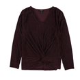 thumbnail image 1 of Alfani Womens Striped Pullover Blouse darkpurple XS, 1 of 2