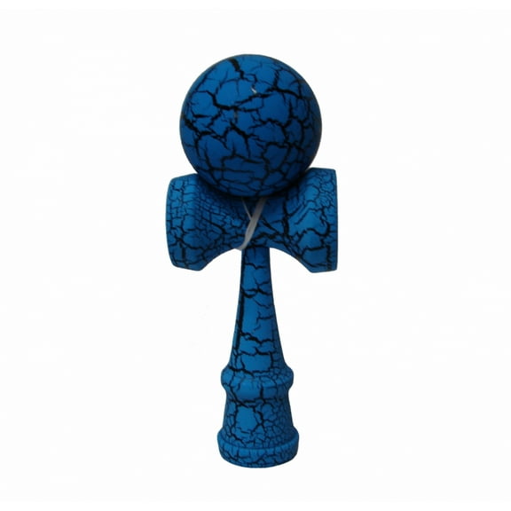 Full Print Black/Blue Crackle Kendama