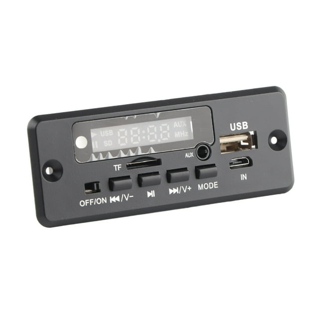 Tablero De Decodificación De Decodificación 12V 02EA Tablero De Decodificación De MP3 Con Entrada Auxiliar Puerto USB Tarjeta De Memoria Compatible Y Disco U