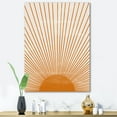 thumbnail image 2 of Orange Sun Print On Beige III 16 in x 32 in Painting Canvas Art Print, by Designart, 2 of 4