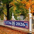 thumbnail image 5 of 250th Anniversary of the United States 1.6 * 8.2ft Banner, 1776-2026 250th Birthday Decoration, July 4th Patriotic American Flag, Independence Day, and Patriotic Supplies, 5 of 7