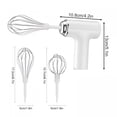 thumbnail image 2 of CURYMAY Wireless Electric Egg Beater - 3-Speed Hand Mixer with 2 Stainless Steel Whisks,Usb Rechargeable,Portable Handheld Blender for Eggs,Cream,Batter - Ergonomic Kitchen Mixing Tool, 2 of 7
