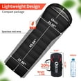 thumbnail image 2 of QEZER Ultralight Down Sleeping Bag Adults For 3 Seasons 40℉-53℉, Camping and Traveling, 2 of 9
