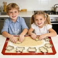 thumbnail image 5 of 4 PCS Silicone Baking Mat Set of 1 Non Stick Baking Sheet for Oven, Reusable Food Grade Silicone Mats for Cookies Macaron Pizza Bread Baking Supplies and Accessories Kitchen Tools (16.53"x11.61"), 5 of 6