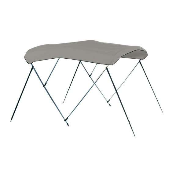 Carver A5493UB-10 6'L 3-Bow Round Tube Bimini Top Kit - 54"H, Fits 91"-96" W, Cadet Gray