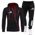 thumbnail image 1 of Oferta de otoño e invierno, chaquetas con cremallera para hombre, trajes clásicos para hombre, ropa deportiva informal para exteriores, sudaderas con capucha y pantalones deportivos S-4XL, 1 of 3
