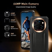 OUKITEL WP39 PRO Rugged Smartphone 5G, 36GB RAM 512GB ROM, 11000mAh(33W) Battery Mobile Phones,Gold