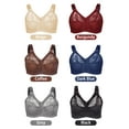 thumbnail image 4 of Homgeek Women Plus Size Bra Full Coverage Wirefree Comfort Lace Bralettes, 4 of 7
