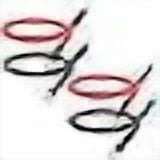 2FT 4 AWG Battery Cable 4 Gauge Battery Cables 4AWG 2 FT Battery Inverter Wires Cables with 3/8 inch Lugs for Solar Power Inverters, RVs, Campers, Travel Trailers, Cars, 2 Pairs