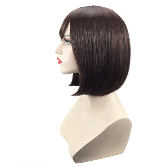UTOURS Brazilian Virgin Hair Full Lace Cap Band Human Hair Wigs For Black Women Bob Style Wig Women's Short Straight Full Hai