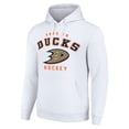 thumbnail image 2 of Men's Starter White Anaheim Ducks  Logo Pullover Hoodie, 2 of 3