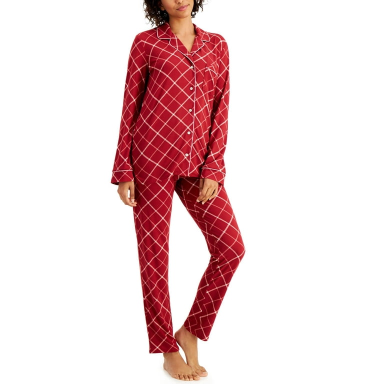 Alfani Women's Ultra-Soft Printed Pajama Set