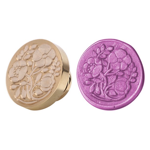 Cuadros Decorativos Cabeza de sello de cera de sellado de planta Vintage sello dedicado reemplazar cabeza de cobre Ehuebsd Nuevos Originales