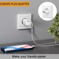 thumbnail image 4 of European Plug Adapter,20Pcs US to Europe Plug Adapter,European Travel Type C Plug Adapter,Europe Pow, 4 of 5