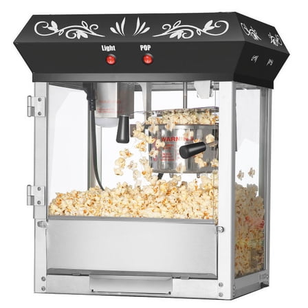 Great Northern Popcorn 6oz Kettle Foundation Countertop Popcorn Machine, Black