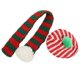 thumbnail image 2 of Conjunto de gorro y bufanda para perro, adorable gorro de punto navideño para mascotas, gatos, perros pequeños, medianos y grandes (rojo, verde, M), 2 of 14