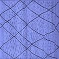 thumbnail image 1 of Ahgly Company Machine Washable Indoor Square Oriental Blue Industrial Area Rugs, 8' Square, 1 of 4