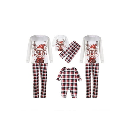 

Afunbaby Family Christmas Pjs Matching Sets Baby Christmas Matching Jammies for Adults and Kids Holiday Xmas Sleepwear Set