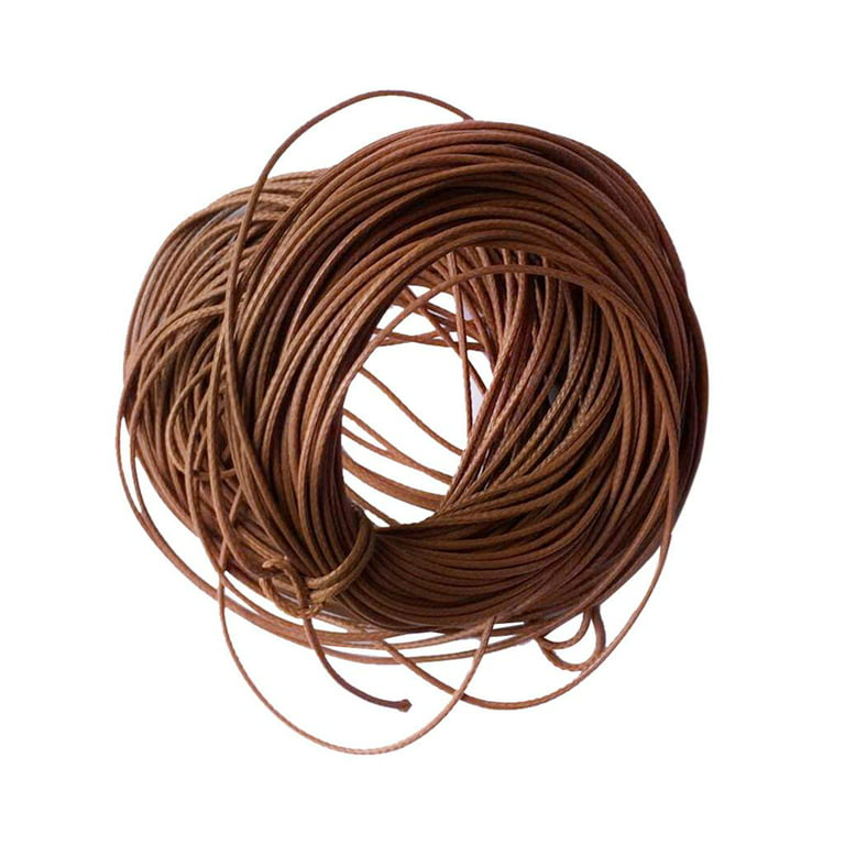 10M 1mm Waxed Cord Nylon String Thread Rope Thread for DIY Jewelry Making Crafts Light Coffee, Women's, Size: One size, Brown