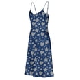thumbnail image 6 of Censtreet Womens Sleeveless Nightgown Summer Full Slip Nightshirt Print Nightwear Full Length Loungewear Soft Nightdress, 6 of 8