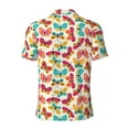 thumbnail image 4 of Rocae Colorful Butterflies for Men's Short Sleeve Polo Shirt, Quick Drying Performance Moisture Wicking Sports Men's Golf Shirt Small, 4 of 9