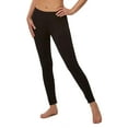 thumbnail image 2 of Felina | Cotton Modal Lightweight Legging | 4-Pack | Yoga Pants | Mid Rise (Black, Small), 2 of 2