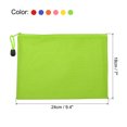 thumbnail image 2 of Unique Bargains Waterproof Zipper File Bags, A5 Document Holders for Office, Multicolor 6 Pack, 2 of 6