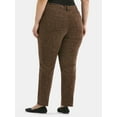 thumbnail image 3 of Terra & Sky Women's Plus Size Straight High Rise Jeans, Sizes 16W-26W, 3 of 5
