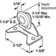 thumbnail image 2 of Prime-Line Products N 6619 Pocket Door Roller Assembly, 1-1/4 in., Plastic, Convex, Steel Ball Bearings, 2 of 2