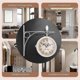 thumbnail image 5 of Iron Round Wall Hanging Double Sided Two Faces Retro Station Clock Round Chandelier Wall Hanging Clo, 5 of 5