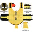 thumbnail image 2 of Dog Safety Vest Swimsuit Adjustable Detachable Pet Duck Shaped Rescue Vest (Grey - M), 2 of 5