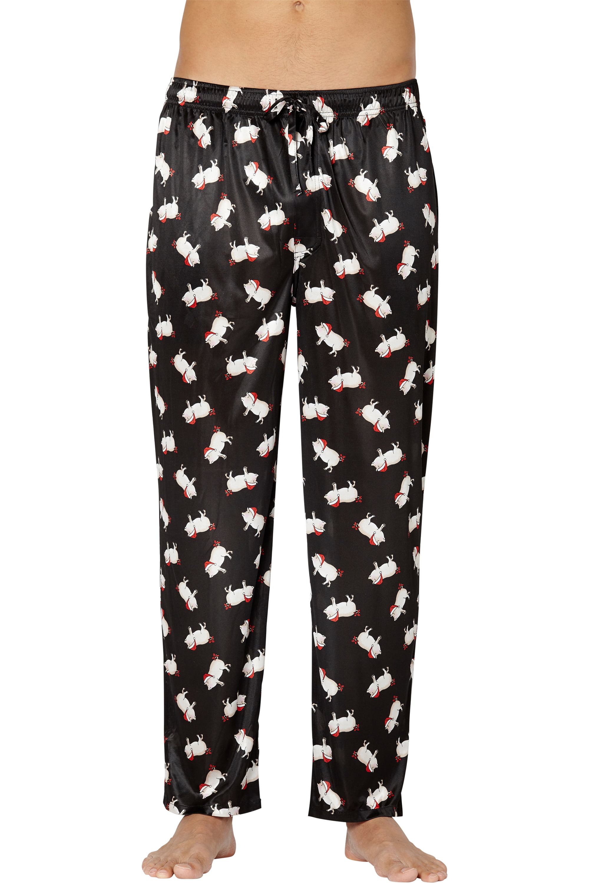 Mens Fun Comfy Pig Printed Pajama Pants, Black, Large | Walmart Canada