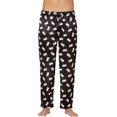 thumbnail image 1 of Pantalon de Pyjama Imprimé Cochon, Noir, Grand, 1 of 5