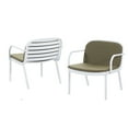 thumbnail image 3 of EBQOSK Outdoor PP Club Chair, White Frame with Green Cushion, Set of 2 Green, 3 of 6