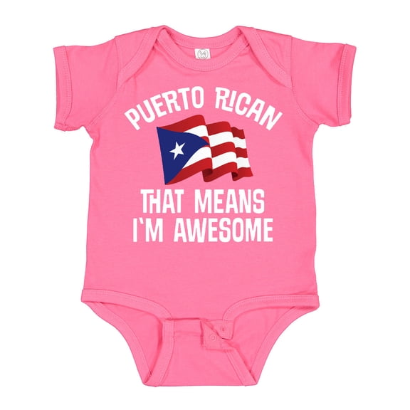Inktastic Puerto Rican Awesome Boys or Girls Baby Bodysuit