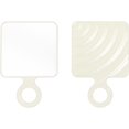 thumbnail image 1 of Square Hand Mirror Handheld Mirror with Handle Hand Mirror for Women (Electroplated Silver, 1 of 7