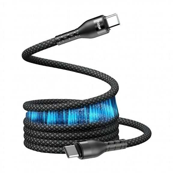 GJX Magnetic Type C Fast Charging Cable Braided Usb C Charging Cord Data Cable Zinc Plated Connectors Metal Cores Wire Magnetic Usb C Charging Cable