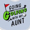 thumbnail image 4 of Inktastic Going Golfing with My Aunt- Kids Golf Boys or Girls Baby Bib, 4 of 4