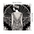 thumbnail image 4 of DIY Pearl Diamond Painting Art Kit 12 x 12 Inch, 5D Rhinestone Craft Set with Stretched Canvas for Home Wall Decor, 4 of 8
