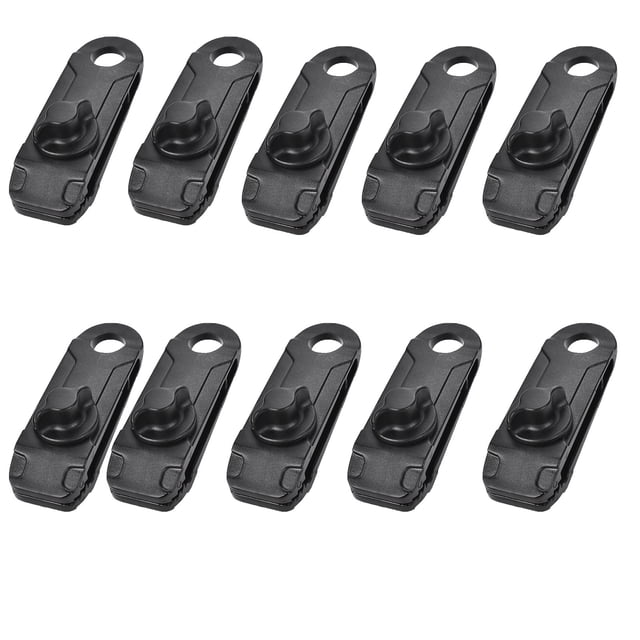 LSLJS Outdoor Tent Roof Clip Sunshade Windproof Fixed Wind Rope Buckle Tent Clip 10PC, Canopy