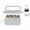 Blue, variant on Nostalgia 32 oz Portable Heated Lunch Box with Stainless Steel Lunch Container, Black