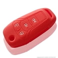 thumbnail image 2 of Dobrev Silicone 4 Buttons Smart Key Case Cover Skin Fob Holder for Ford 2013 2014 2015 2016 2017 Fusion Flip Key Keyless Entry Remote (FCC: N5F-A08TAA, P/N: 164-R7986 (red), 2 of 5
