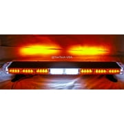 44" Amber LED Emergency Light Bar Flashing Tow/Plow Truck Wrecker w/ Take Down & Alley Lights & Brake & Turn Signals
