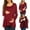 Wine, variant on Joau Women's Maternity Nursing Tops Double Layers Long Sleeve Breastfeeding Tee Shirt Summer Casual Pregnancy Clothes