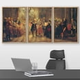 thumbnail image 2 of wall26 Framed Canvas Print Wall Art Set Concert with Frederick The Great by Adolph Menzel Cultural Historic Oil Painting Fine Art Reproduction for Living Room, Bedroom, Office - 16"x24"x3 N, 2 of 5