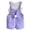 Light Purple, variant on Girl Easter Outfit Sleeveless Striped Tank Top and Overalls 2 Peice Summer Outfit Set Dress up Party Outfit Girls Clothes Size 5-6 Years
