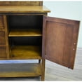 thumbnail image 3 of Pemberly Row Arts and Crafts 2-Door Solid Wood Sideboard in Walnut, 3 of 4