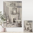 thumbnail image 3 of Designart 'French Bathroom Vintage I' Traditional Bathroom Premium Canvas Wall Art, 3 of 3