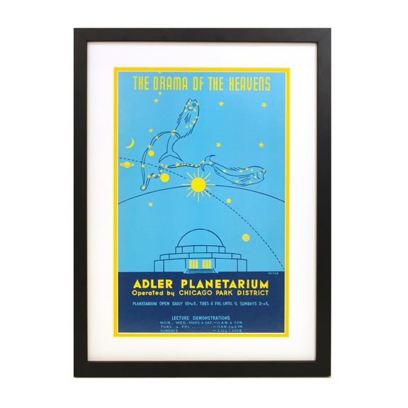 Framed Chicago Art - Chicago Transit (Adler Planetarium)