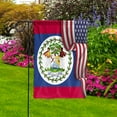thumbnail image 3 of Flag Waving American Flag Belizean Belize U.S.A Friendship Patriotic Proud House Flag, Double-Sided Decorative Outdoor Flag, Polyester Yard Flag 29.5 x 39.5 in, 3 of 5
